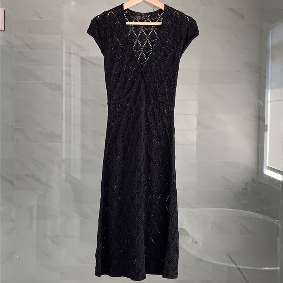 Vintage Pink Tartan knit dress - Picture 2 of 8